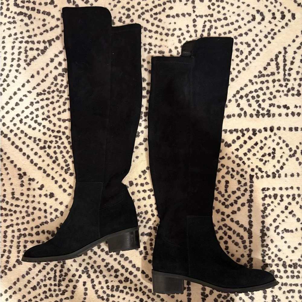 Blondo USA Sierra Waterproof Over-the-Knee Boot in Black Suede (8.5 M) - Picture 2 of 5